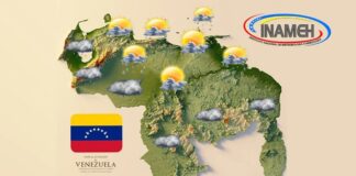 Lluvia en Venezuela - Inameh