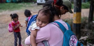 Niños desplazados y migrantes