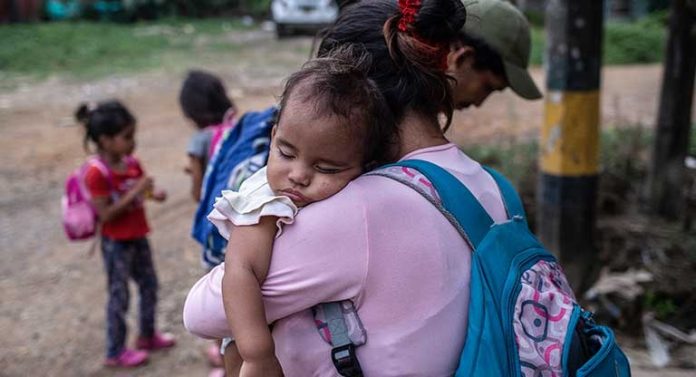 Niños desplazados y migrantes