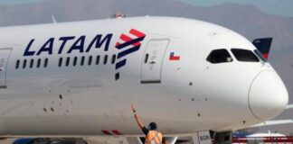 Avión de LATAM Airlines