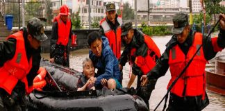 Lluvias en China