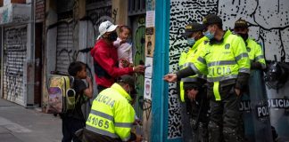 Migrantes venezolanos en Bogotá