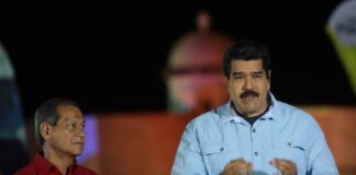 Luis Acuña y Nicolás Maduro