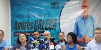 Andrés Caleca en rueda de prensa