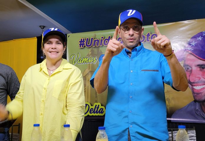 Capriles en Tucupita.