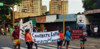 Campaña de concienciación vial por ciclistas de Carabobo