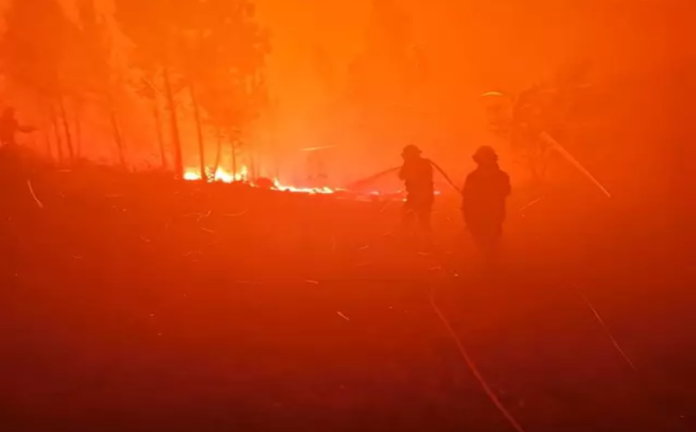 Incendio en España