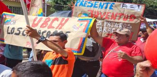 Marcha del chavismo en La Victoria, Apure