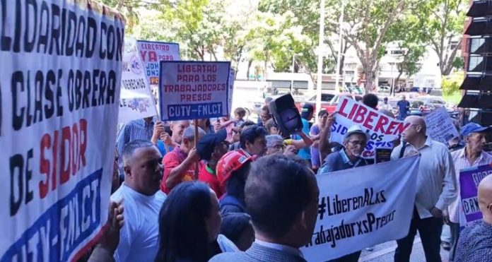 sindicalistas detenidos
