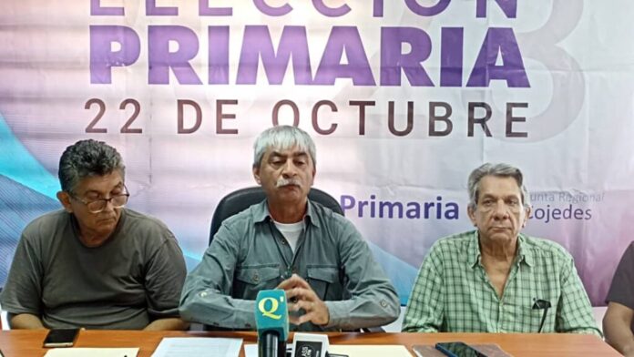 El presidente de la Junta Regional de la CNPrimaria en el estado Cojedes, José Gregorio Landaeta