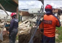 Derrumbe en Petare por lluvias