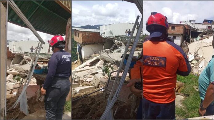 Derrumbe en Petare por lluvias
