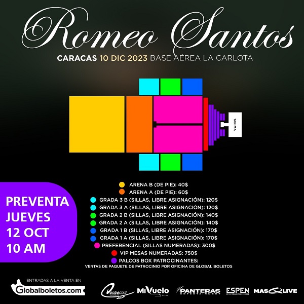 Romeo Santos vuelve a la Argentina para presentar sus éxitos