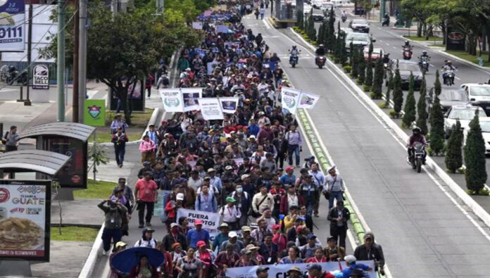 Protesta en Guatemala
