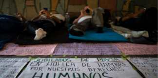 Jubilados y pensionados de Pdvsa marcharon en solidaridad con huelguistas jubilados y pensionados y trabajadores de pdvsa en huelga