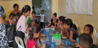 Comedor para niños indígenas en Guajira