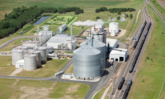 Ethanol Biorefinery Aerial View