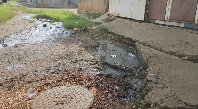 Aguas servidas en Arismendi, Maracaibo