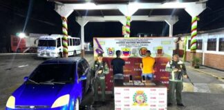 detienen a dos gnb por presuntamente secuestrar a un ciudadano chileno