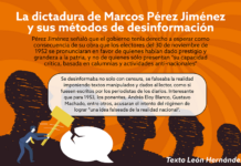 Marcos Pérez Jiménez, desinformación