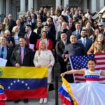 venezolanos en la Casa Blanco en el Día de Venezuela