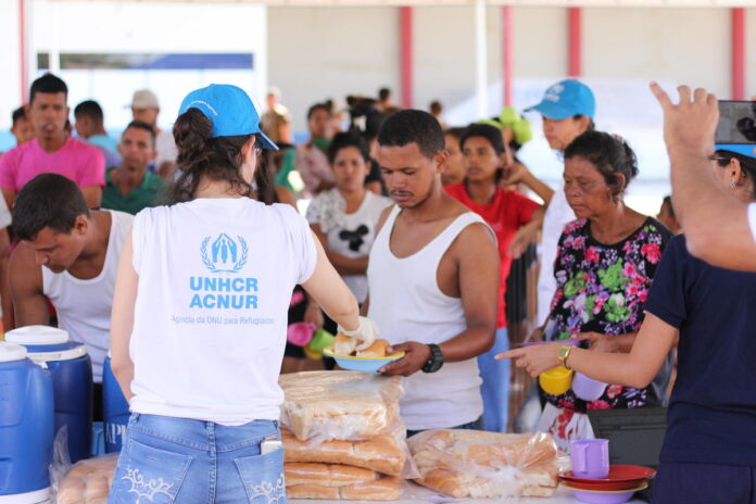 Brazil. Venezuelans are relocated to the Jardim Floresta shelter Oficina de la ONU en Caracas