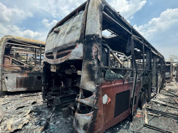 Incendio en TransAragua