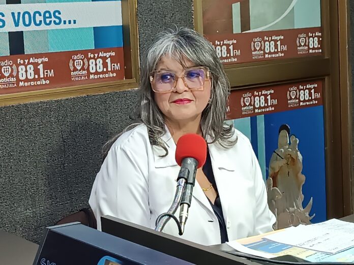 Hania Salazar, presidenta del Colegio de Enfermería del Zulia