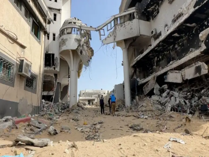 Hospital destruido