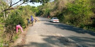Comunidad rural de Cumaná limpió la vía nacional hacia Monagas