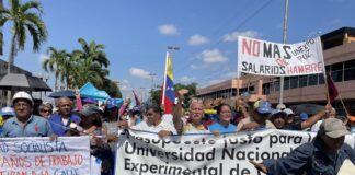 Marcha por el Día del Trabajador en Ciudad Guayana