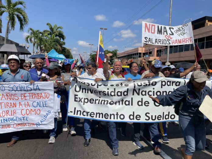Marcha por el Día del Trabajador en Ciudad Guayana