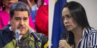 Nicolás Maduro y María Corina Machado