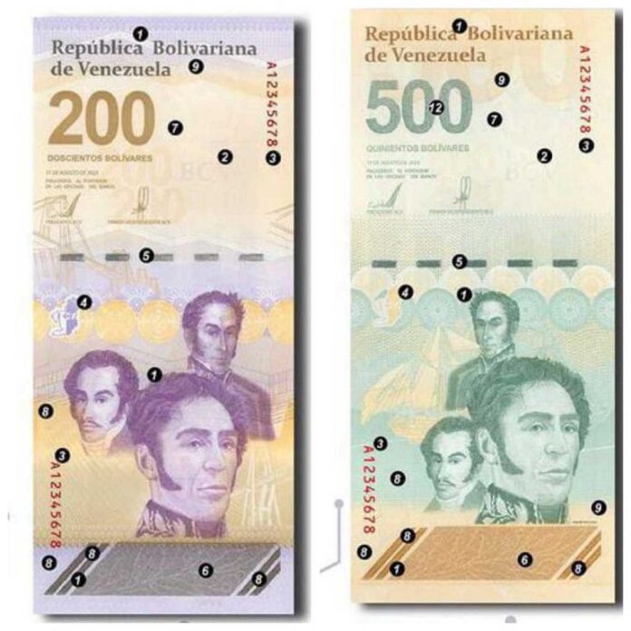 Nuevos billetes del BCV