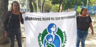 Familiares de presos por protestar
