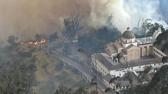 en quito ecuador incendios forestales