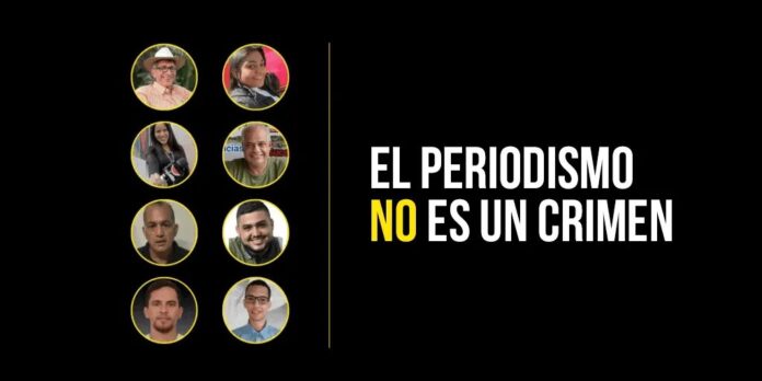 ocho periodistas detenidos
