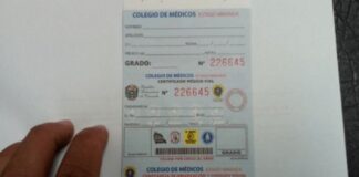 Certificado médico vial