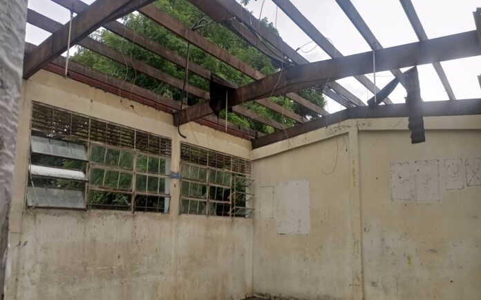 Escuela sin techos en Guajira