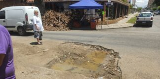 Deterioro de las vias calle 55 con carrera 21 Barquisimeto