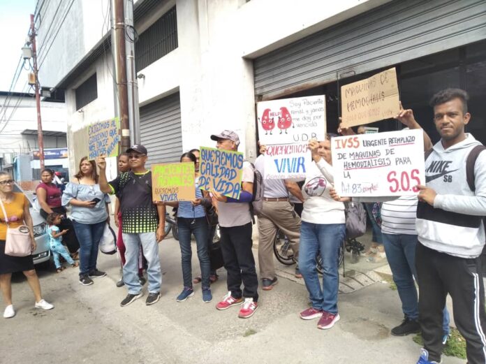 Pacientes renales protestas en Barquisimeto