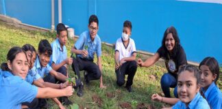 Estudiantes de Fe y Alegría Bolívar en ecología