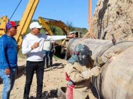 Gobernación de Anzoátegui realiza obra para mejorar suministro de agua potable