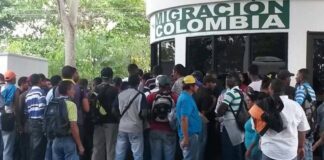Migrantes venezolanos en Colombia