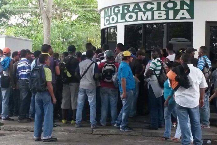 Migrantes venezolanos en Colombia