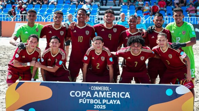 La selección nacional de fútbol playa de Venezuela cayó ante Argentina.