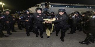 Migrantes venezolanos deportados a El Salvador