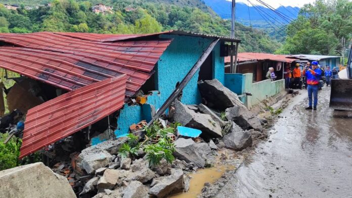 Vivienda afectada donde vivia la señora Luz Josefina