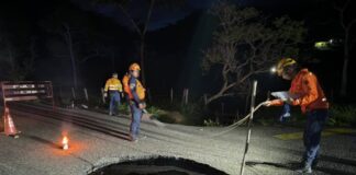 Lluvias en el estado Táchira, La Recta de Ayarí