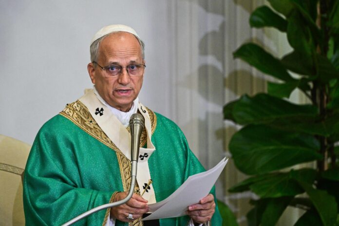 Pope Leo XIV leads Angelus prayer at Castel Gandolfo